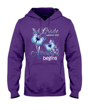 Load image into Gallery viewer, 3Rd Grade Where The Adventure Begins Gift For Students Custom Design Hoodie
