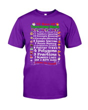 Load image into Gallery viewer, 12 Days Of Teaching Math I Love To Teach Guys Tee
