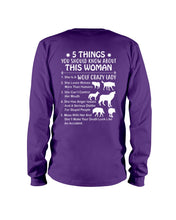 Load image into Gallery viewer, 5 Things You Should Know About This Woman Gift For Wolf Lovers Unisex Long Sleeve
