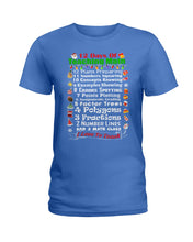 Load image into Gallery viewer, 12 Days Of Teaching Math I Love To Teach Ladies Tee
