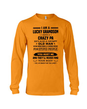 Load image into Gallery viewer, A Lucky Grandson Has A Crazy Pa Unisex Long Sleeve
