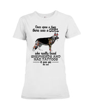 Load image into Gallery viewer, A Girl Who Really Had Tattoos And Loved German Shepherd For Dog Lovers Ladies Tee
