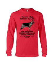 Load image into Gallery viewer, A Girl Who Really Had Tattoos And Loved German Shepherd For Dog Lovers Unisex Long Sleeve
