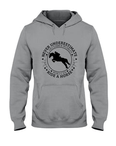 A December Woman Who Can Ride A Horse Birthday Gift Hoodie
