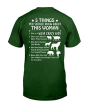 Load image into Gallery viewer, 5 Things You Should Know About This Woman Gift For Wolf Lovers Guys Tee
