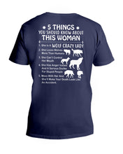 Load image into Gallery viewer, 5 Things You Should Know About This Woman Gift For Wolf Lovers Guys V-Neck
