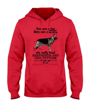 Load image into Gallery viewer, A Girl Who Really Had Tattoos And Loved German Shepherd For Dog Lovers Hoodie
