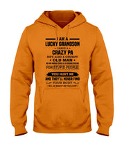 Load image into Gallery viewer, A Lucky Grandson Has A Crazy Pa Hoodie
