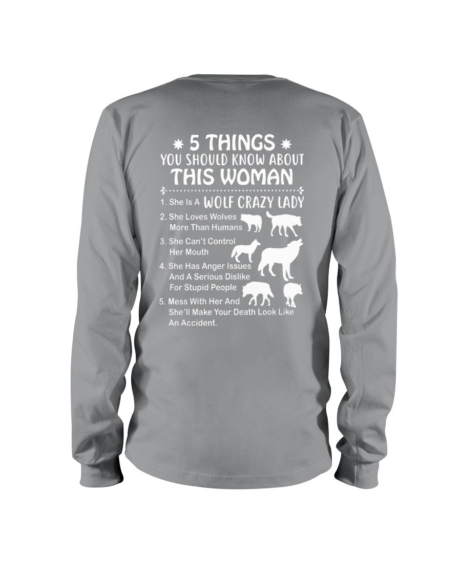 5 Things You Should Know About This Woman Gift For Wolf Lovers Unisex Long Sleeve