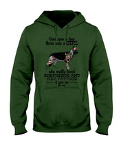 Load image into Gallery viewer, A Girl Who Really Had Tattoos And Loved German Shepherd For Dog Lovers Hoodie
