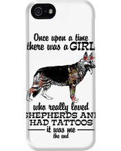 Load image into Gallery viewer, A Girl Who Really Had Tattoos And Loved German Shepherd For Dog Lovers Phone case

