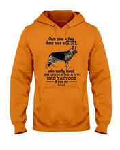 Load image into Gallery viewer, A Girl Who Really Had Tattoos And Loved German Shepherd For Dog Lovers Hoodie
