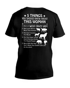 5 Things You Should Know About This Woman Gift For Wolf Lovers Guys V-Neck
