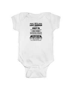 A Lucky Grandson Has A Crazy Pa Baby Onesie