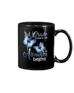 3Rd Grade Where The Adventure Begins Gift For Students Custom Design Mug