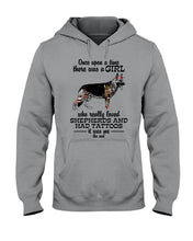 Load image into Gallery viewer, A Girl Who Really Had Tattoos And Loved German Shepherd For Dog Lovers Hoodie
