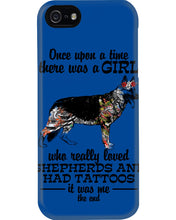 Load image into Gallery viewer, A Girl Who Really Had Tattoos And Loved German Shepherd For Dog Lovers Phone case

