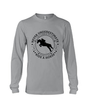 Load image into Gallery viewer, A December Woman Who Can Ride A Horse Birthday Gift Unisex Long Sleeve
