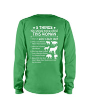 Load image into Gallery viewer, 5 Things You Should Know About This Woman Gift For Wolf Lovers Unisex Long Sleeve

