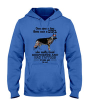 Load image into Gallery viewer, A Girl Who Really Had Tattoos And Loved German Shepherd For Dog Lovers Hoodie
