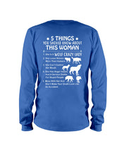 Load image into Gallery viewer, 5 Things You Should Know About This Woman Gift For Wolf Lovers Unisex Long Sleeve
