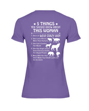 Load image into Gallery viewer, 5 Things You Should Know About This Woman Gift For Wolf Lovers Ladies Tee
