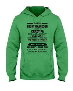 A Lucky Grandson Has A Crazy Pa Hoodie