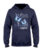Load image into Gallery viewer, 3Rd Grade Where The Adventure Begins Gift For Students Custom Design Hoodie
