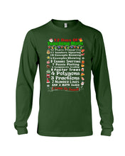 Load image into Gallery viewer, 12 Days Of Teaching Math I Love To Teach Unisex Long Sleeve
