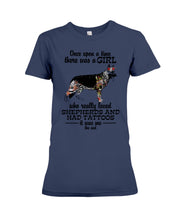 Load image into Gallery viewer, A Girl Who Really Had Tattoos And Loved German Shepherd For Dog Lovers Ladies Tee
