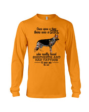 Load image into Gallery viewer, A Girl Who Really Had Tattoos And Loved German Shepherd For Dog Lovers Unisex Long Sleeve
