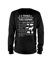 Load image into Gallery viewer, 5 Things You Should Know About This Woman Gift For Wolf Lovers Unisex Long Sleeve
