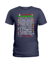 Load image into Gallery viewer, 12 Days Of Teaching Math I Love To Teach Ladies Tee
