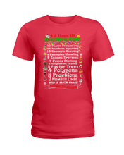Load image into Gallery viewer, 12 Days Of Teaching Math I Love To Teach Ladies Tee
