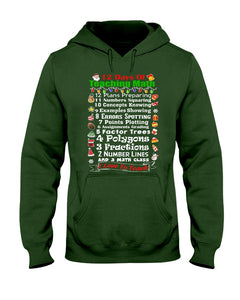 12 Days Of Teaching Math I Love To Teach Hoodie