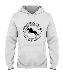A December Woman Who Can Ride A Horse Birthday Gift Hoodie