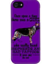 Load image into Gallery viewer, A Girl Who Really Had Tattoos And Loved German Shepherd For Dog Lovers Phone case
