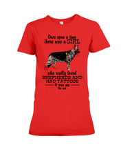 Load image into Gallery viewer, A Girl Who Really Had Tattoos And Loved German Shepherd For Dog Lovers Ladies Tee
