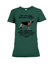 Load image into Gallery viewer, A Girl Who Really Had Tattoos And Loved German Shepherd For Dog Lovers Ladies Tee
