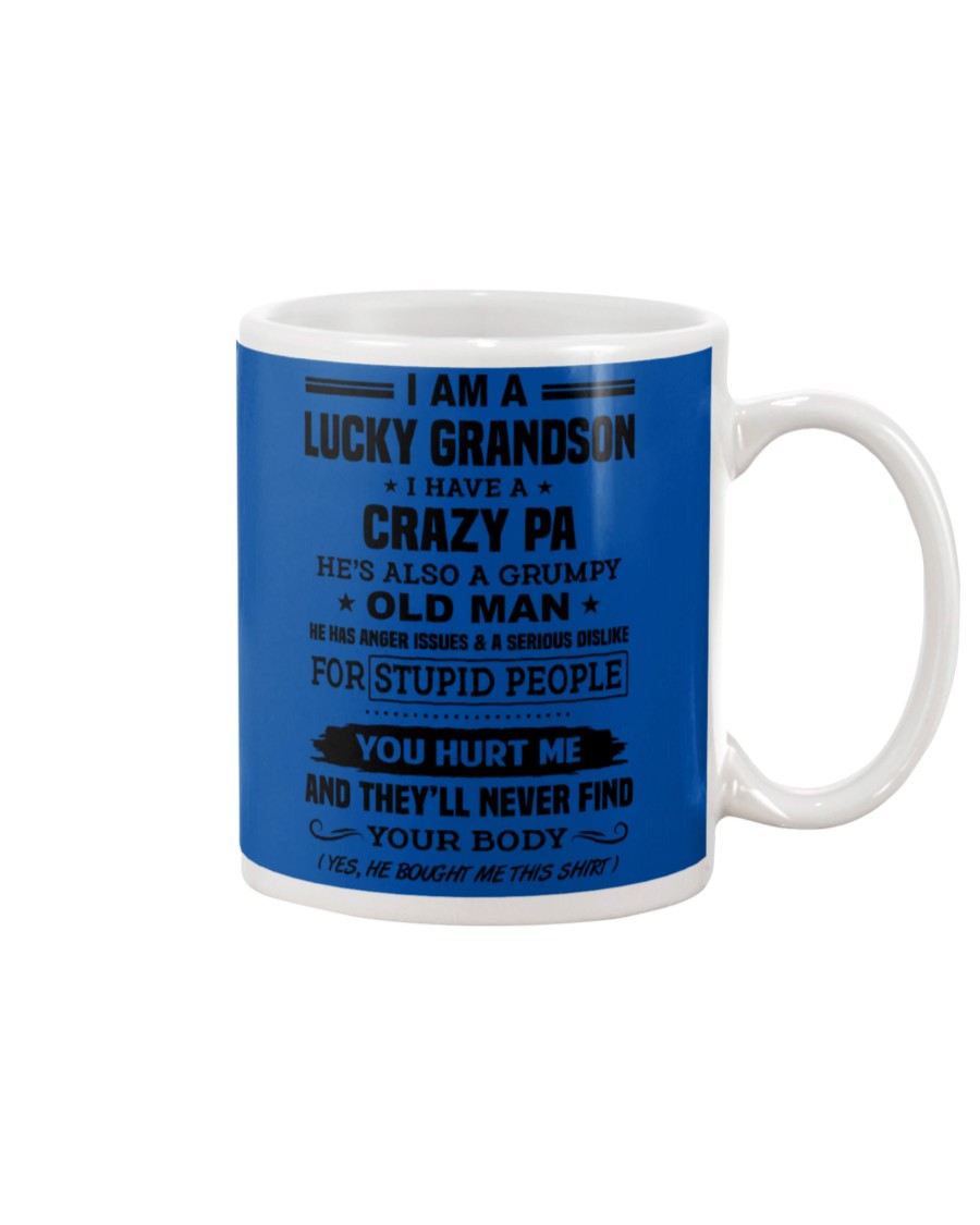A Lucky Grandson Has A Crazy Pa Mug