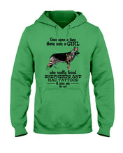 Load image into Gallery viewer, A Girl Who Really Had Tattoos And Loved German Shepherd For Dog Lovers Hoodie
