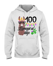 Load image into Gallery viewer, 100 Llamagical Day Cute Cartoon Hoodie
