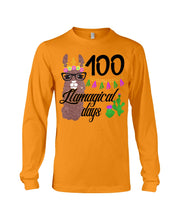 Load image into Gallery viewer, 100 Llamagical Day Cute Cartoon Unisex Long Sleeve
