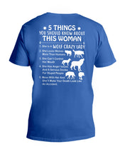 Load image into Gallery viewer, 5 Things You Should Know About This Woman Gift For Wolf Lovers Guys V-Neck
