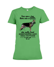 Load image into Gallery viewer, A Girl Who Really Had Tattoos And Loved German Shepherd For Dog Lovers Ladies Tee
