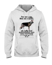 Load image into Gallery viewer, A Girl Who Really Had Tattoos And Loved German Shepherd For Dog Lovers Hoodie
