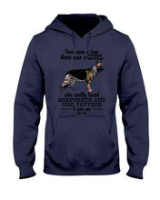 Load image into Gallery viewer, A Girl Who Really Had Tattoos And Loved German Shepherd For Dog Lovers Hoodie
