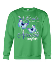 Load image into Gallery viewer, 3Rd Grade Where The Adventure Begins Gift For Students Custom Design Sweatshirt
