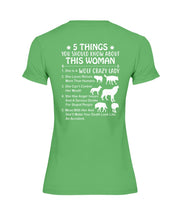Load image into Gallery viewer, 5 Things You Should Know About This Woman Gift For Wolf Lovers Ladies Tee
