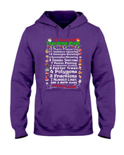Load image into Gallery viewer, 12 Days Of Teaching Math I Love To Teach Hoodie
